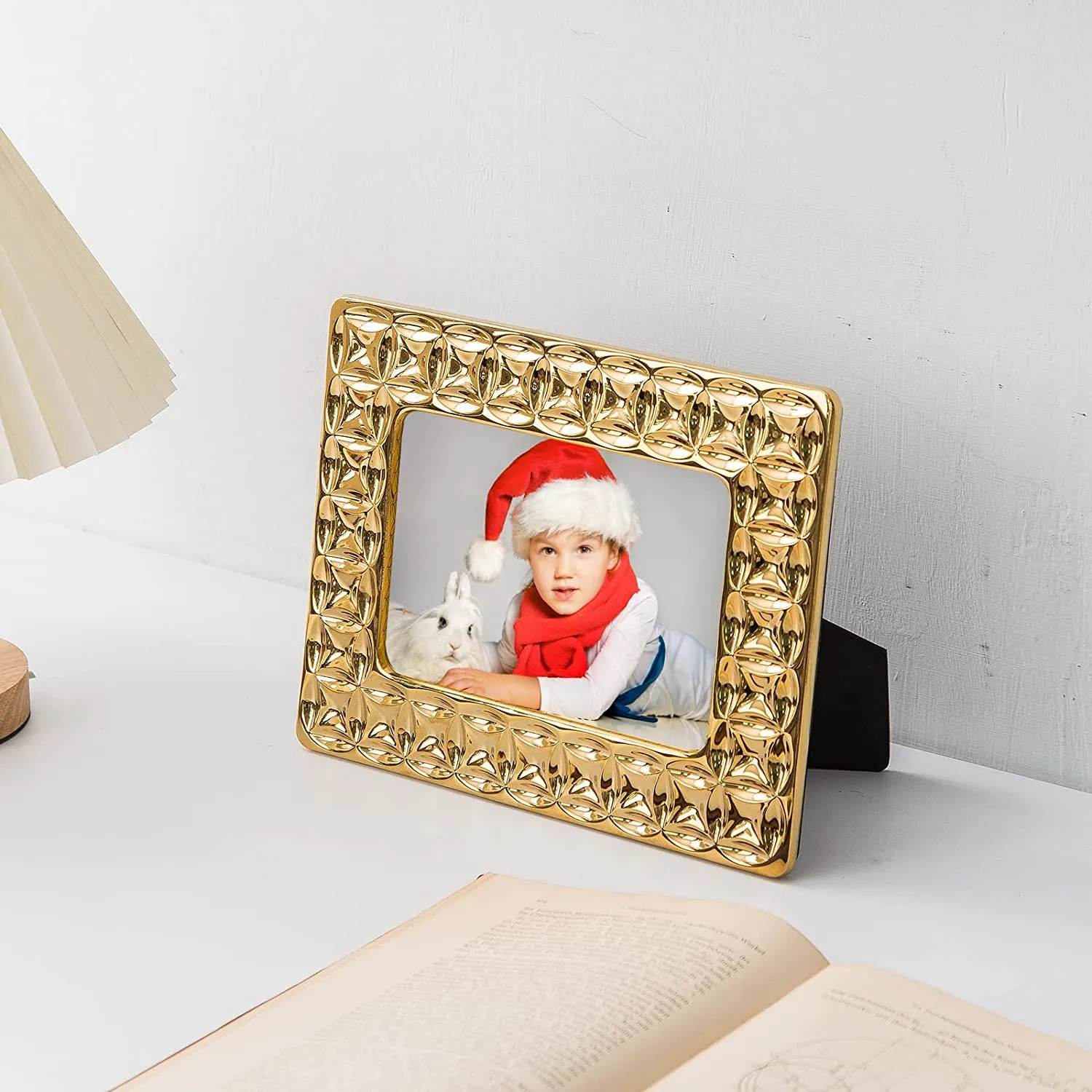 Gold Picture Frame Set,  2 Pack 4x6, 5x7 Photo Frames