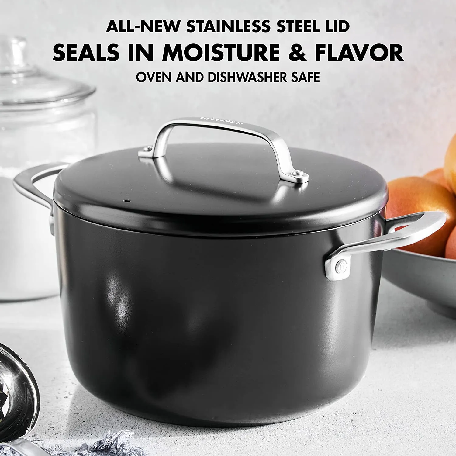 GreenPan GP5 14 Piece Cookware Pots and Pans Set, Black