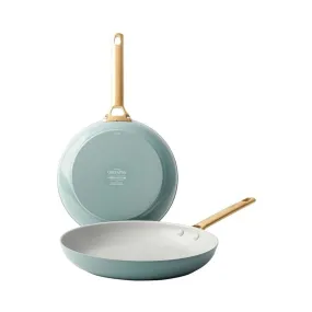 GreenPan Padova Frypan Twin Pack Smokey Blue 24cm/30cm