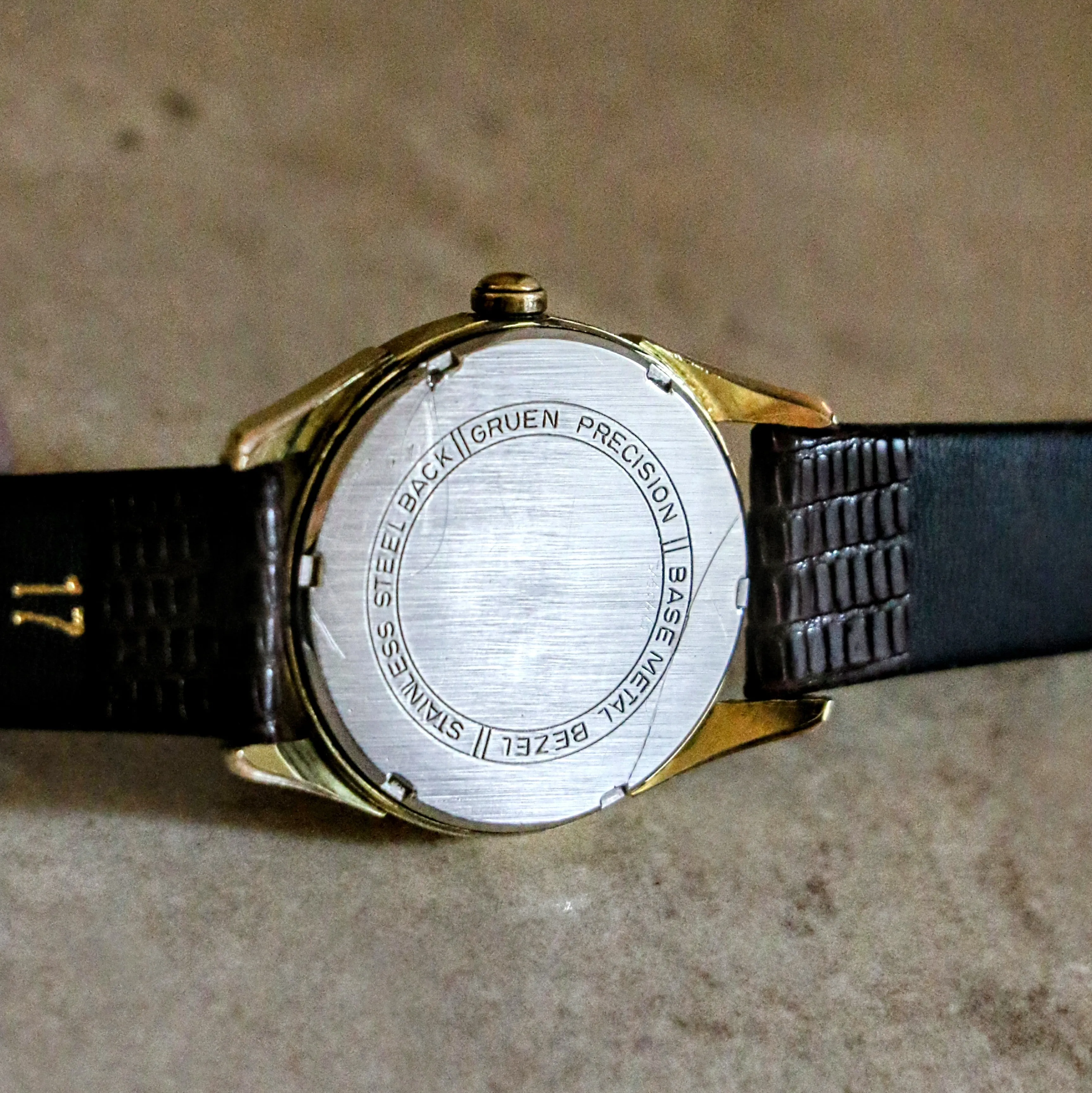 GRUEN Precision Wristwatch Sweep Second Cal. N510CA 17 Jewels Vintage Watch