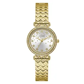 Guess Bejeweled Enchantment Bejeweled Gold-Tone Analogue Women's Watch GW0763L2
