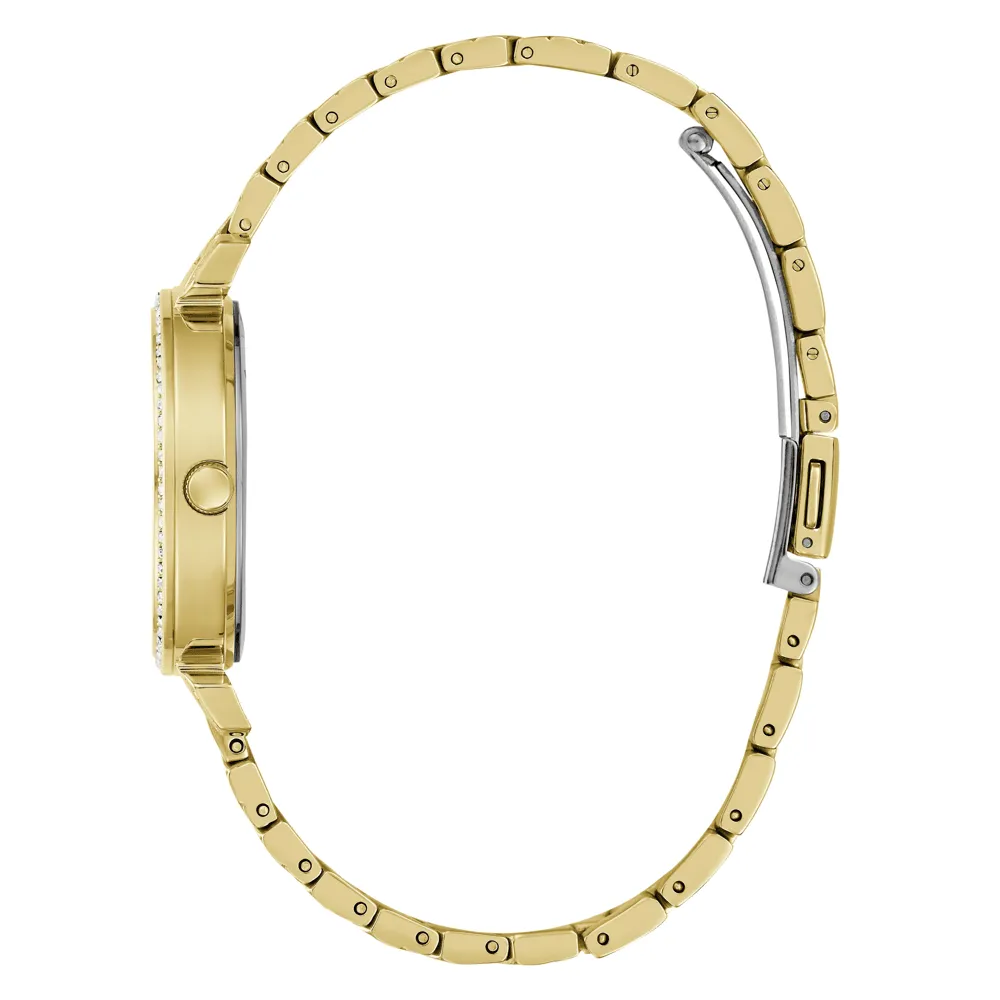Guess Bejeweled Enchantment Bejeweled Gold-Tone Analogue Women's Watch GW0763L2