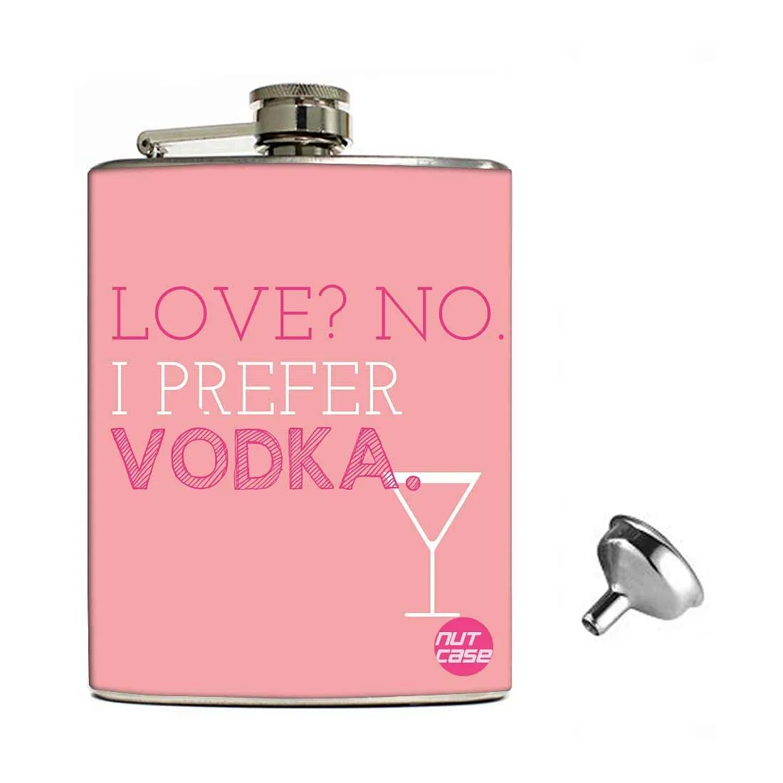 Hip Flask Gift Box -Hip Flask For Women-I Prefer Vodka