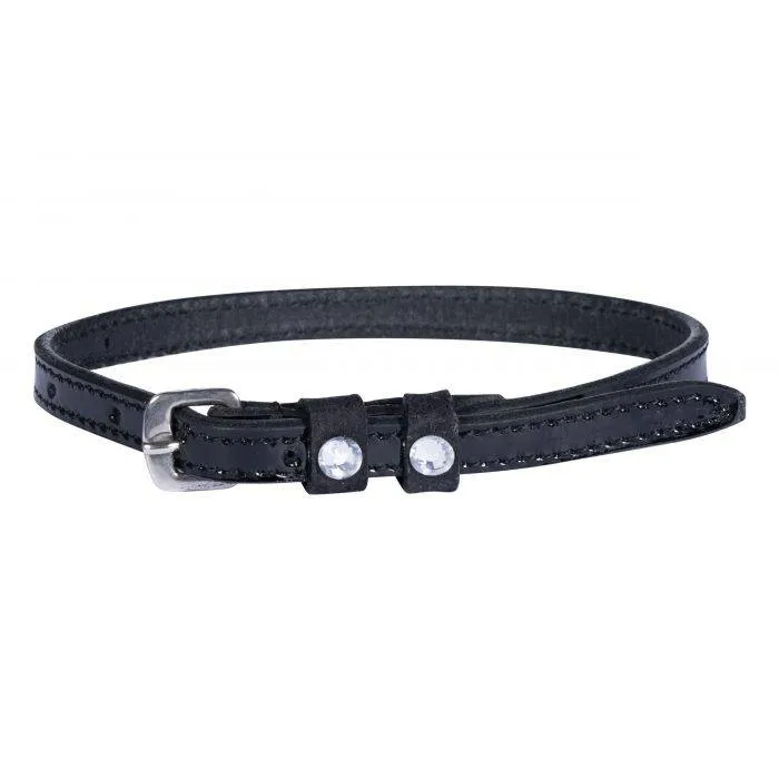 HKM Crystal Patent Leather Spurs Straps