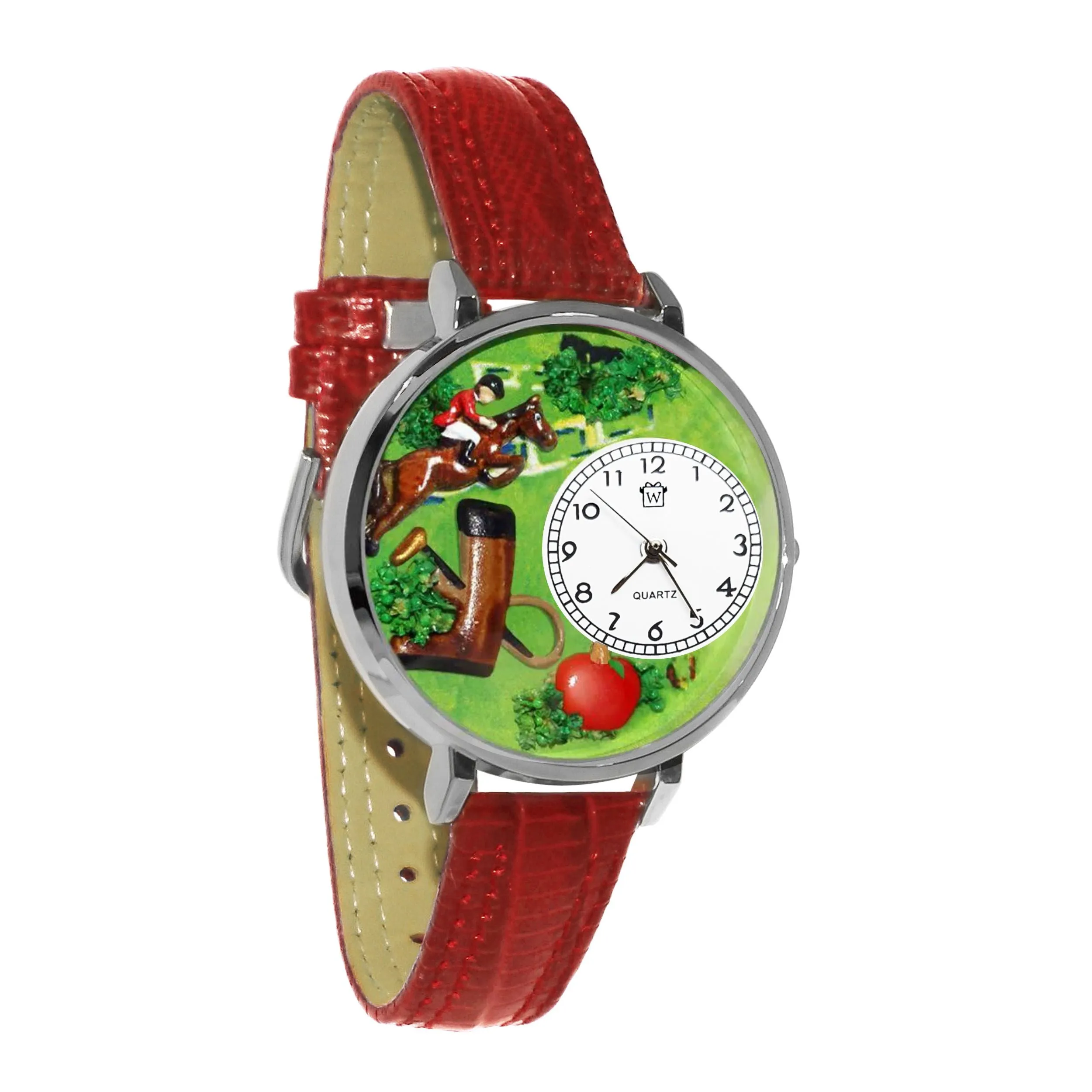 Horse Jumping Competition Equestrian 3D Watch Large Style
