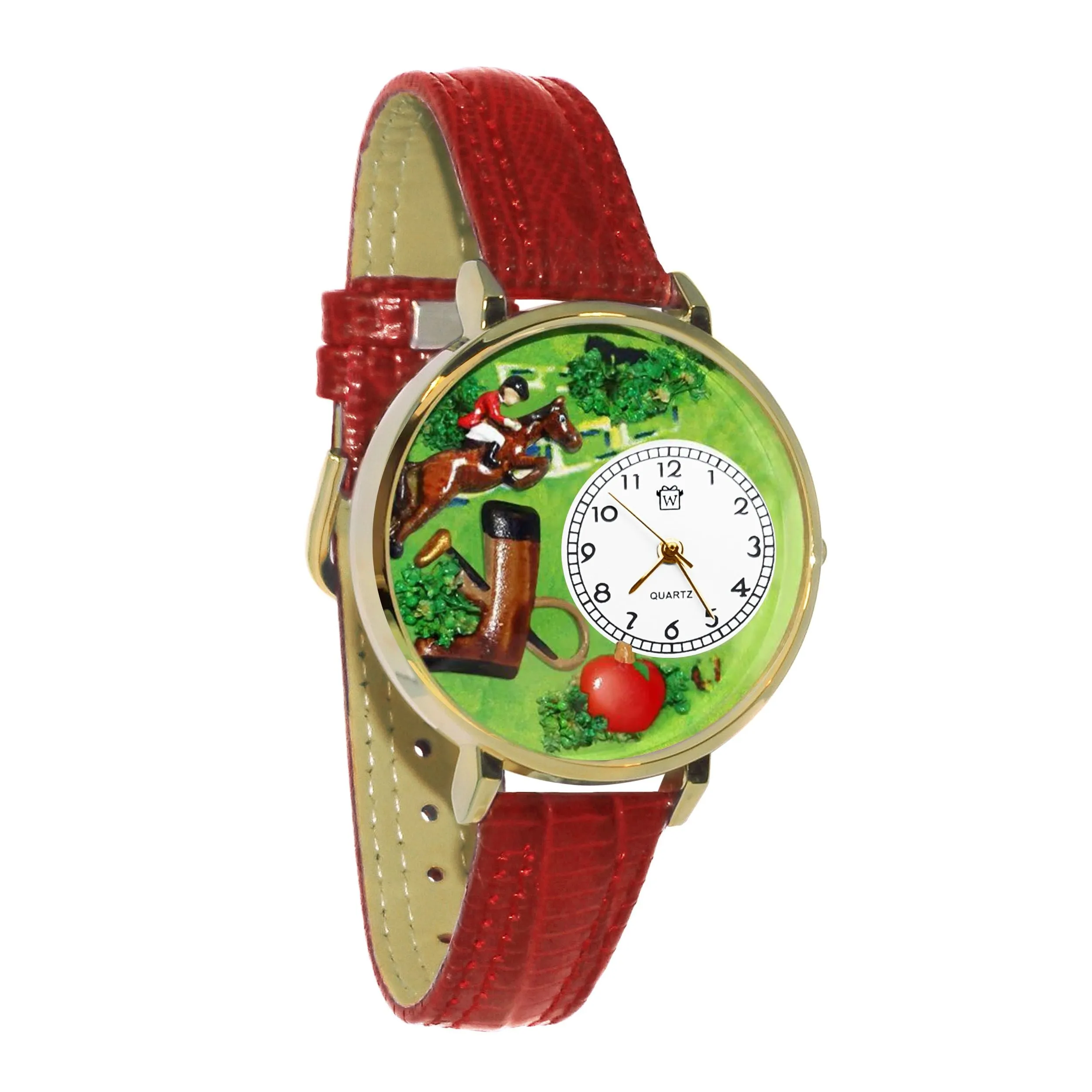 Horse Jumping Competition Equestrian 3D Watch Large Style