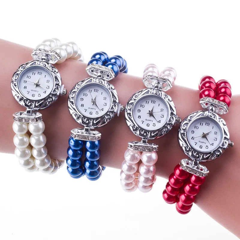 Hot Style Pearl Beads Watch