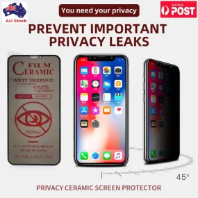 iPhone 12 Pro Max, 13, 13 Pro, 13 Pro Max Anti-shock Nano Ceramic Film Matte Privacy Screen Protector
