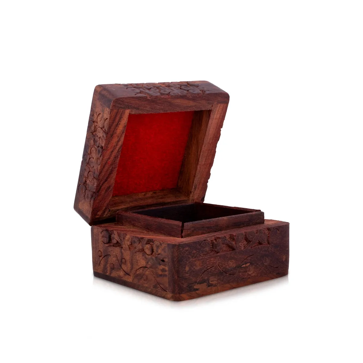 Jewel Box - 2 x 3 Inches | Wooden Box/ Kashmiri Work Storage Box for Home