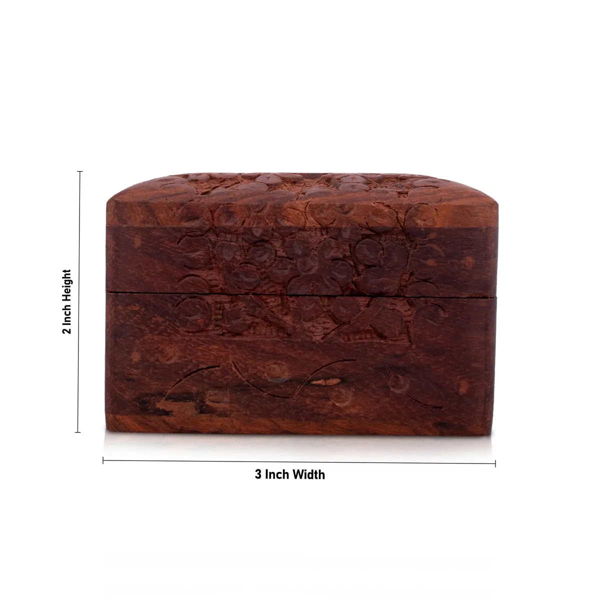 Jewel Box - 2 x 3 Inches | Wooden Box/ Kashmiri Work Storage Box for Home