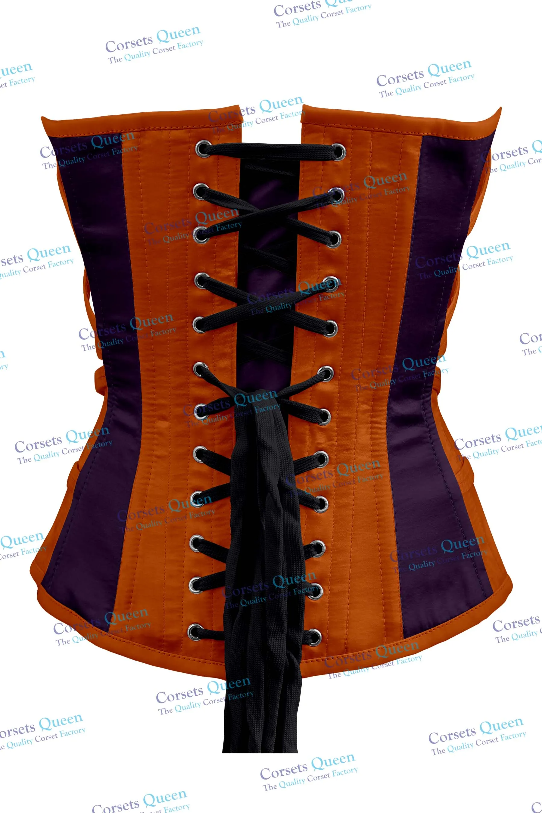 Jolanta Satin Overbust Corset With Buckles