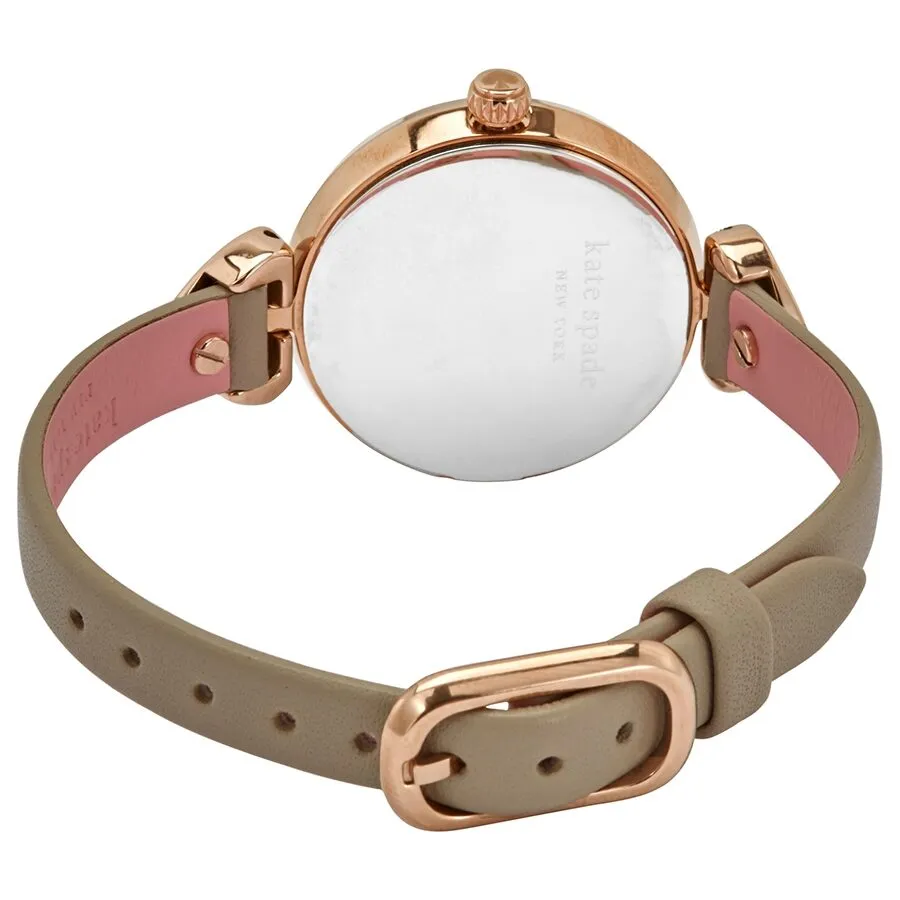 Kate Spade Hollis Quartz Crystal Mother of Pearl Dial Ladies Watch KSW1548
