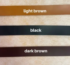 Leather Strap 1" Black