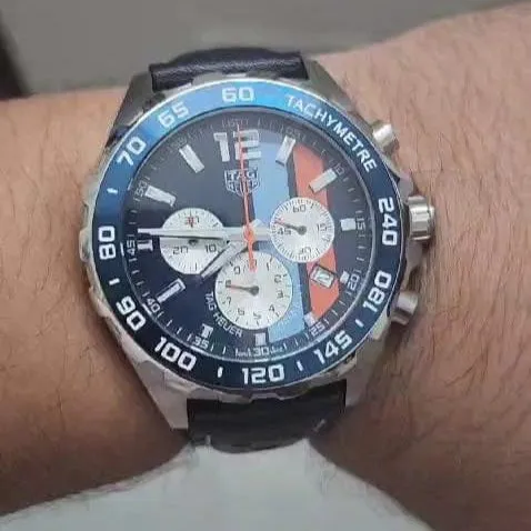 Leather strap for tag heuer carrera