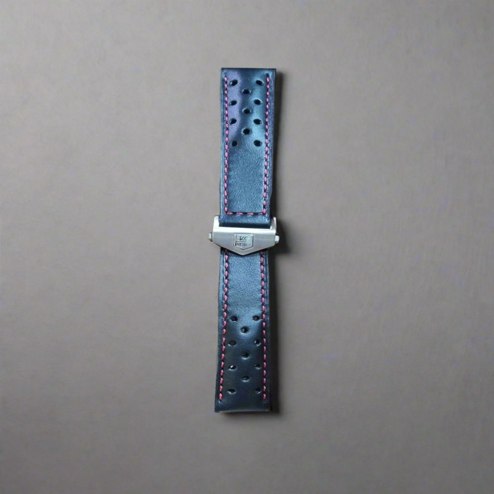 Leather strap for tag heuer carrera