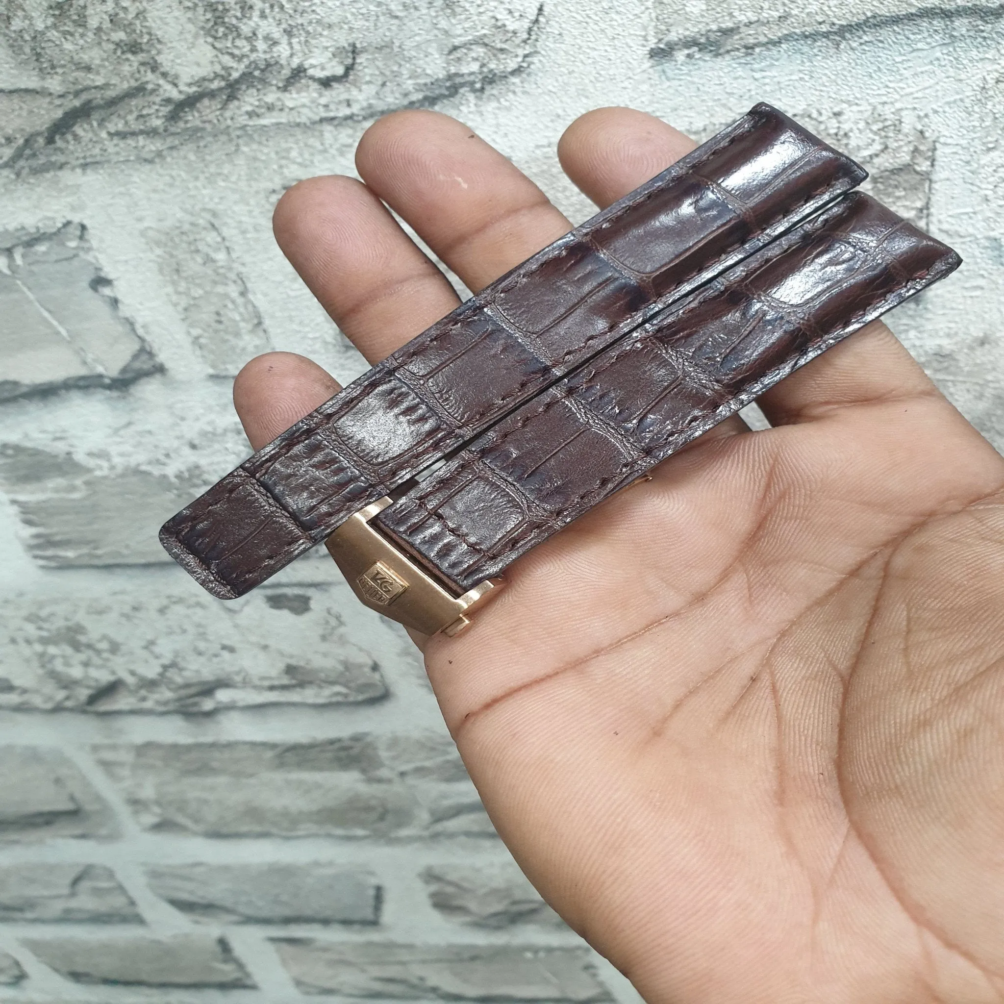 Leather strap for tag heuer carrera