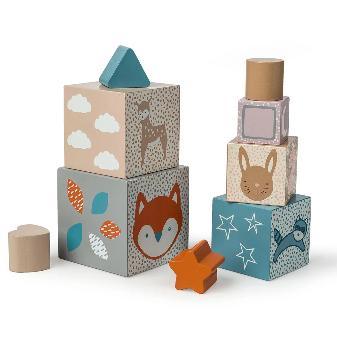 Leika  Wooden Nesting   Stacking Blocks