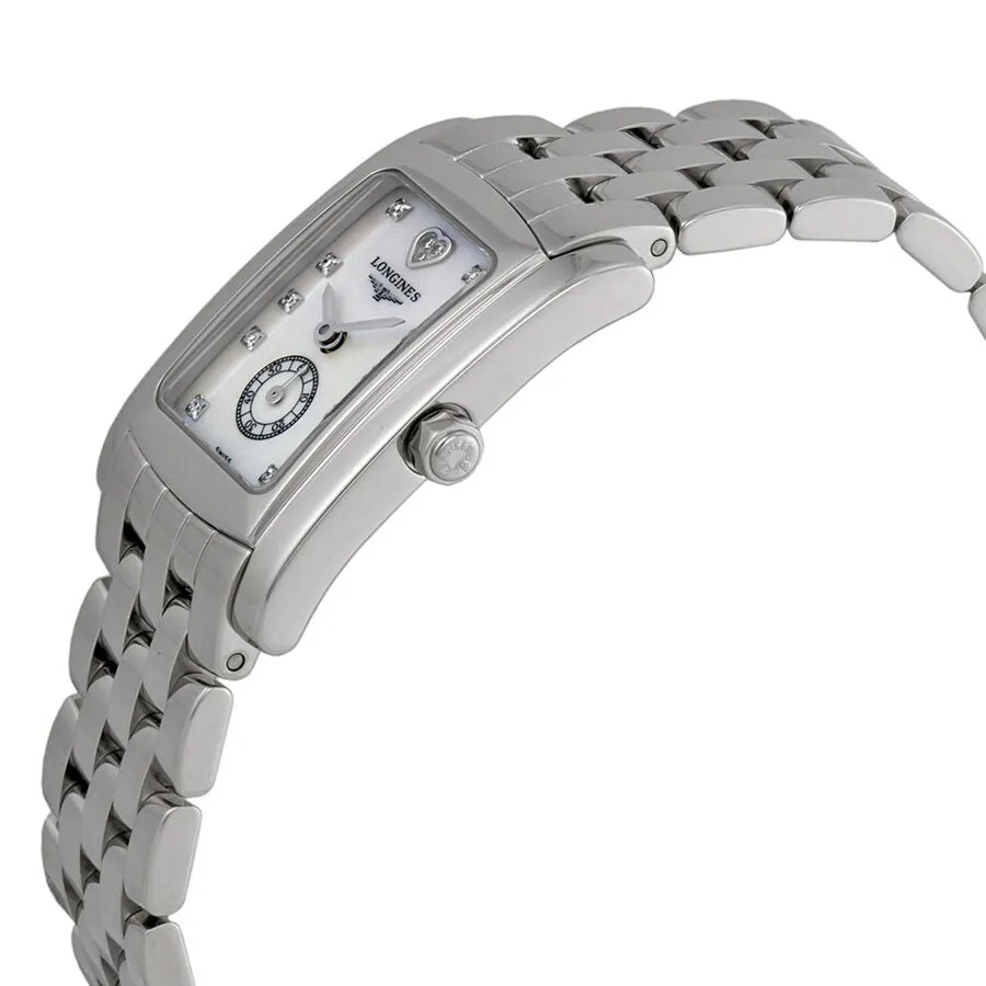 Longines DolceVita White Mother of Pearl Diamond Dial Ladies Watch L5.155.4.94.6