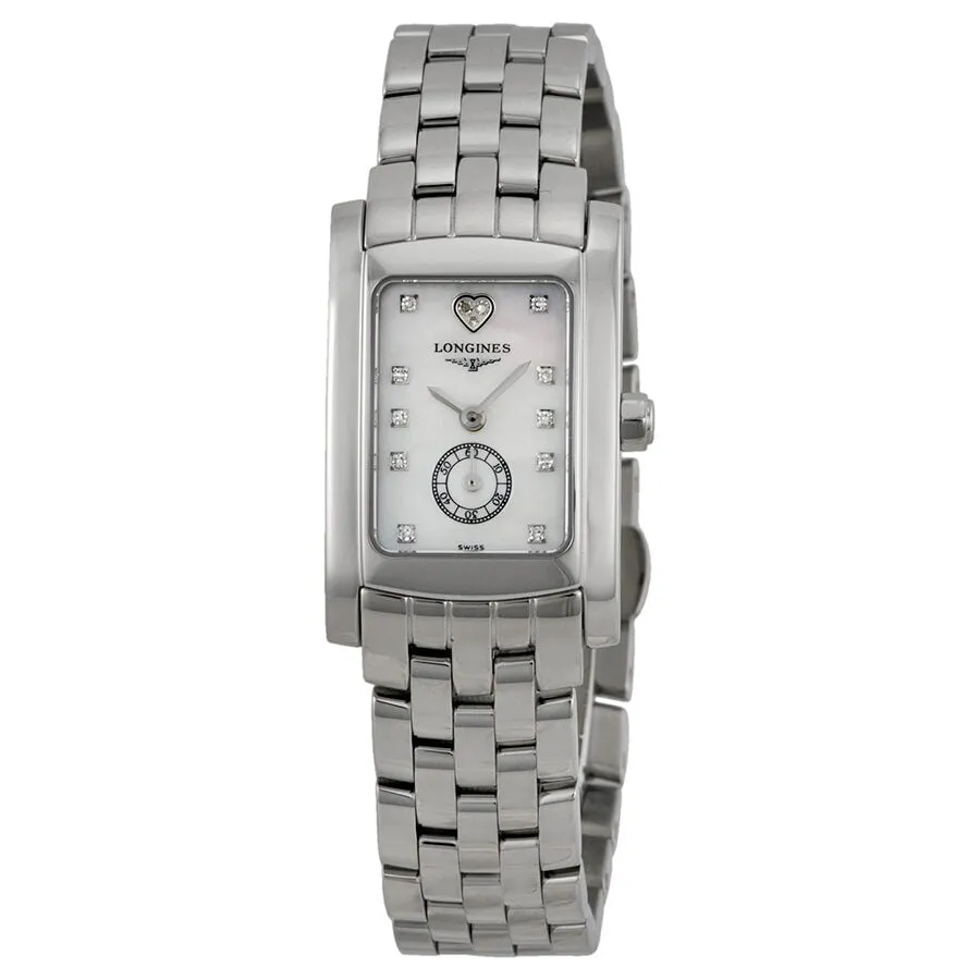 Longines DolceVita White Mother of Pearl Diamond Dial Ladies Watch L5.155.4.94.6
