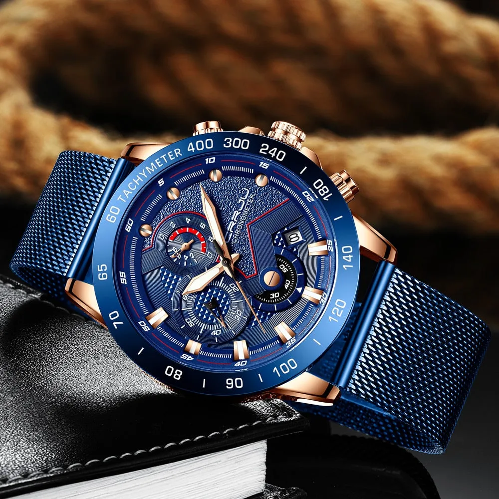 Luxury Mens Watches  - Waterproof Fashion Quartz Watch