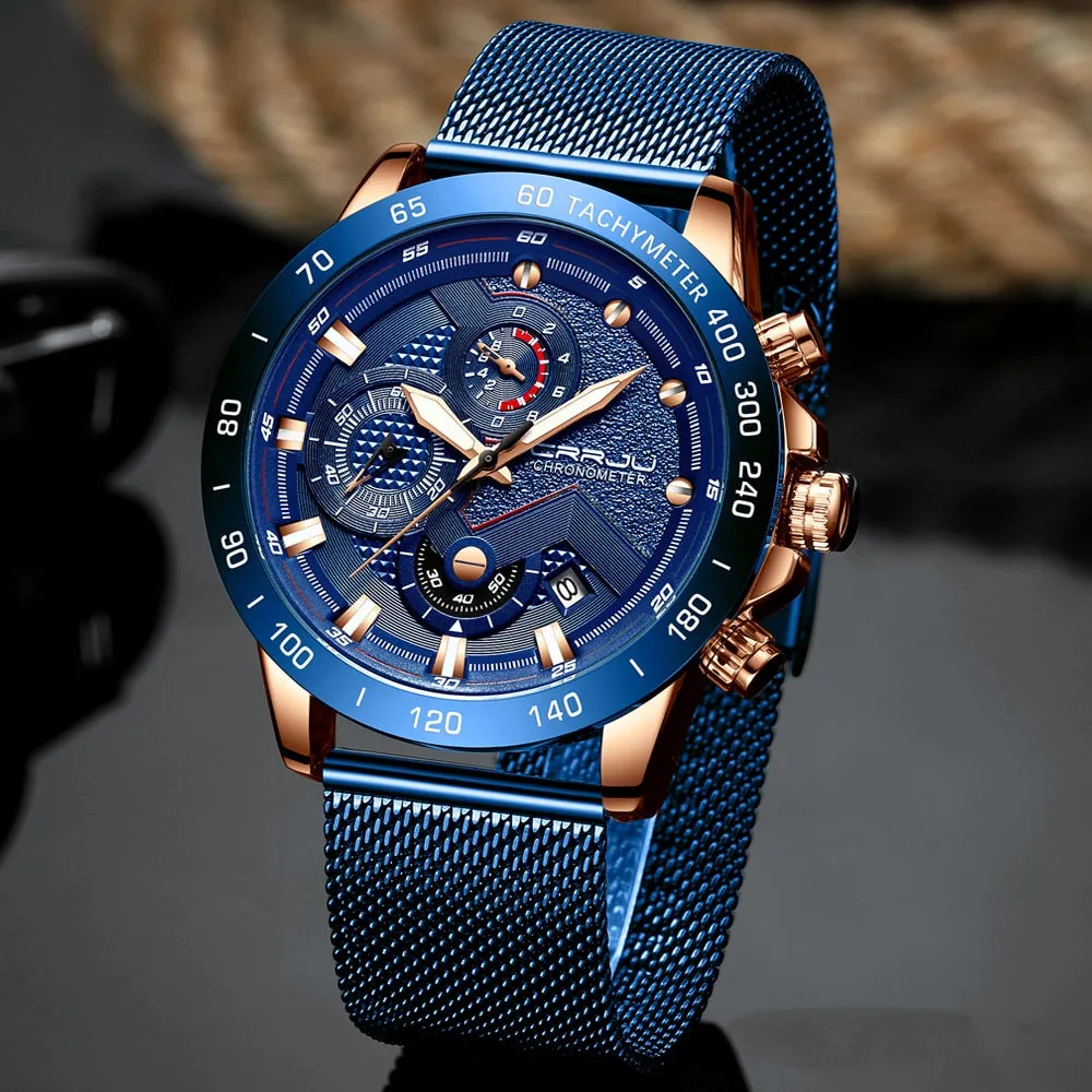 Luxury Mens Watches  - Waterproof Fashion Quartz Watch
