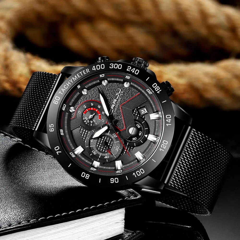 Luxury Mens Watches  - Waterproof Fashion Quartz Watch