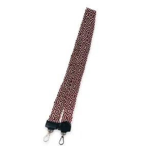Maria Victoria |  Upcycled, Handwoven | Maroon and White