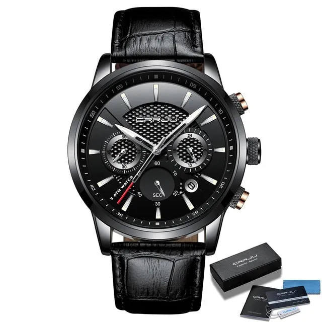 Men's Leather Strap Watches
