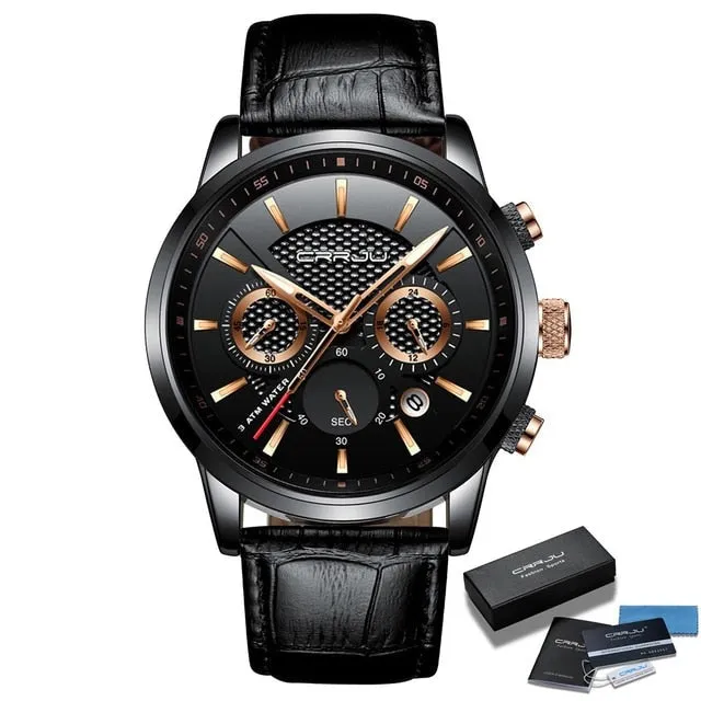 Men's Leather Strap Watches