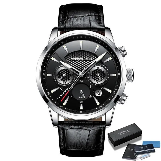 Men's Leather Strap Watches