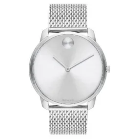 Men's Movado BOLD Mesh Bracelet Stainless Steel Watch 3600589