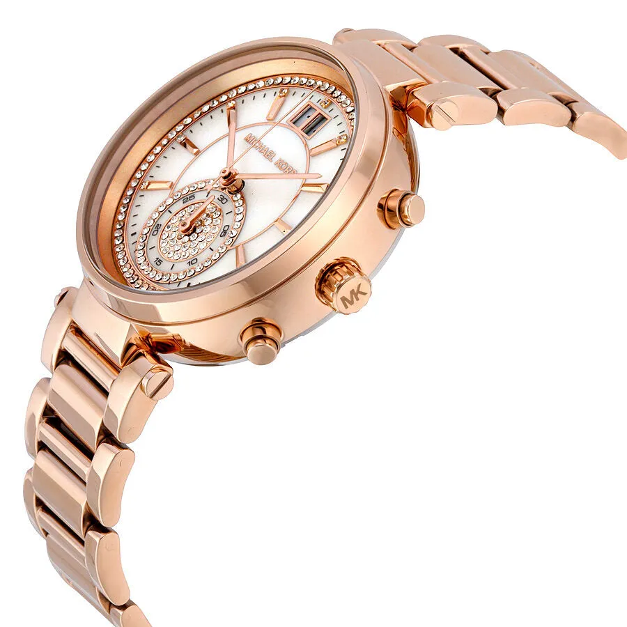 Michael Kors Sawyer Mother of Pearl Dial Ladies Watch MK6282