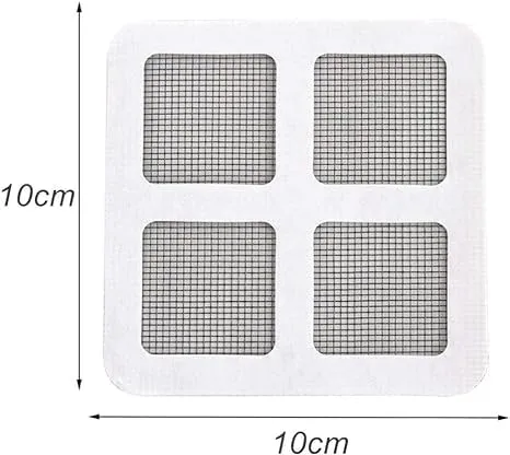 MOROVIK 10Pack Disposable Shower Drain Hair Catcher, Drain Hair Catcher Waterproof Mesh Stickers for Bathroom Accessories, Apartment Essentials for Kitchen, Sink, Bathtub (4" X 4") (10)