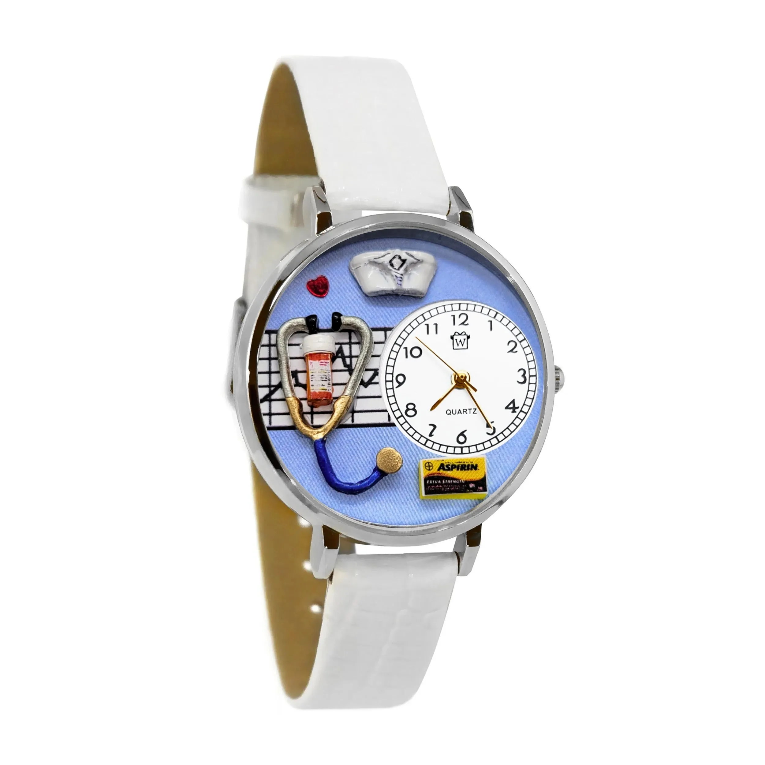 Nurse Blue 3D Watch Large Style