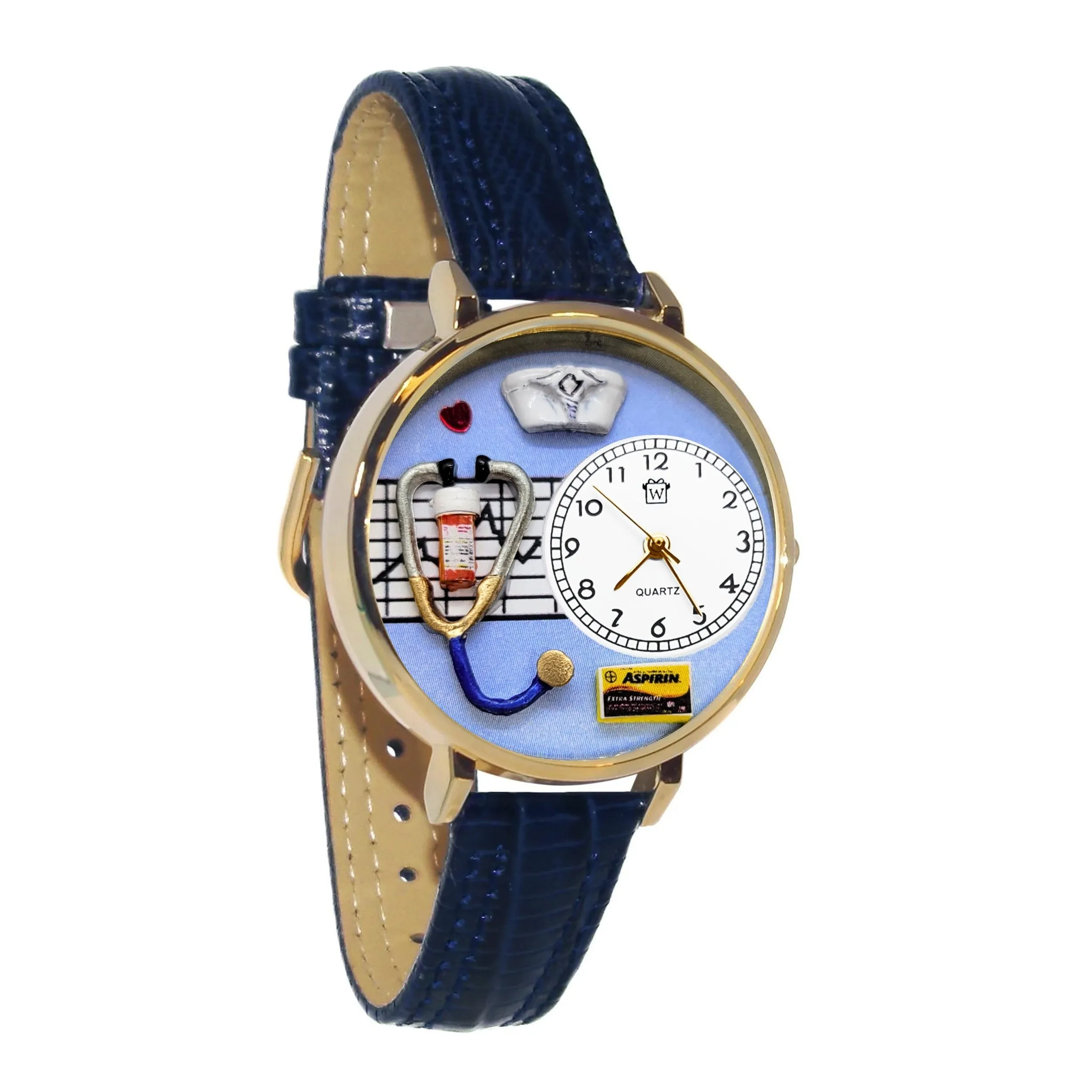 Nurse Blue 3D Watch Large Style
