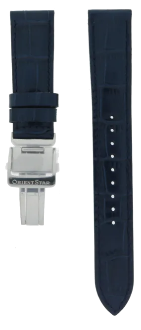 Orient Star Blue Leather Strap 20mm UL027014J0