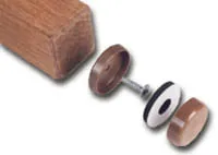 "Forever Glides" Self-Leveling Floor Protectors for Wood Furniture 1" NATURAL (4-Pack)