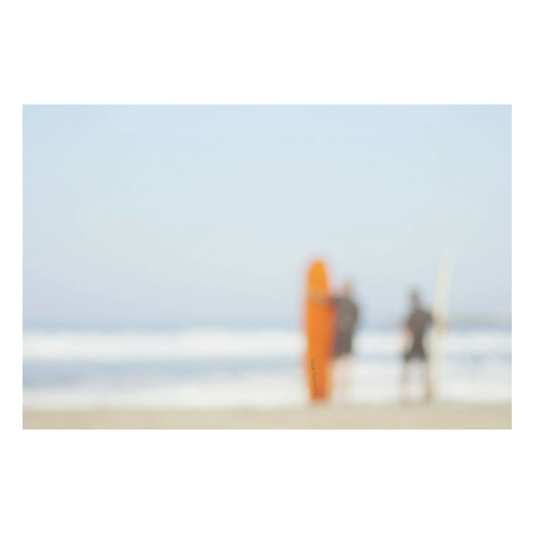 "Two Watch" | Surfer Print with Barnwood Frame