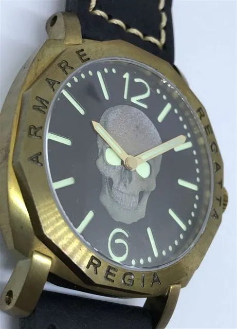 R105 / Custom build Regia Skull Dial (RSD) - Number dial (engraved bezel) (free shipping) (1 piece only)