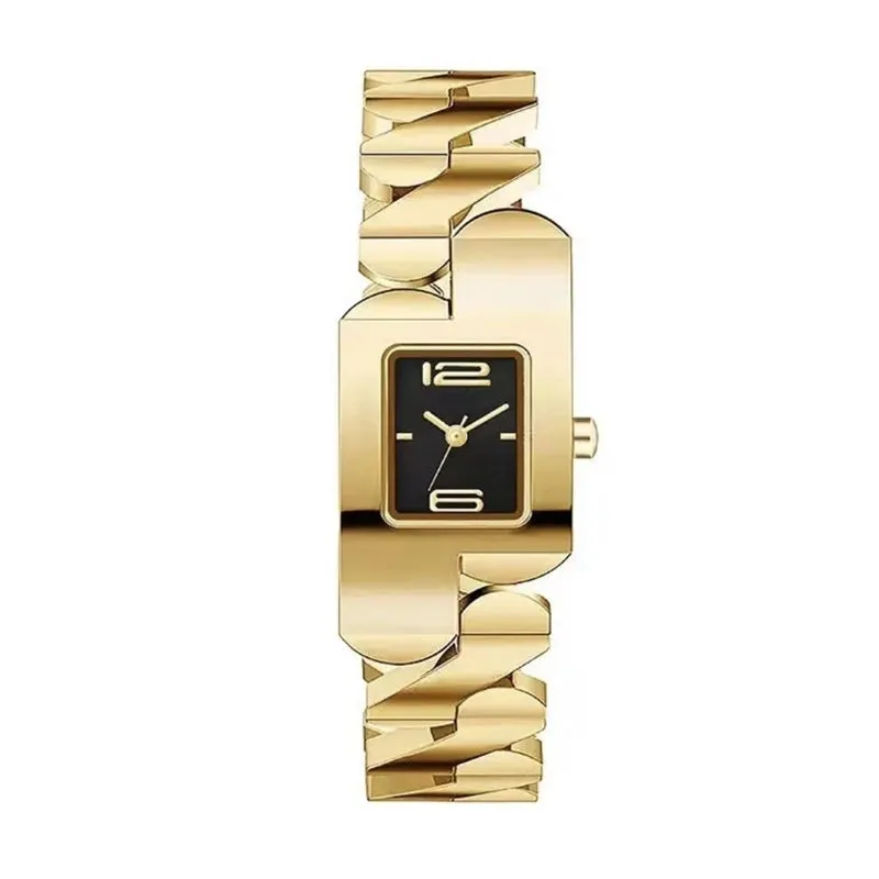 Retro Solid Color Hidden Buckle Quartz Women's Watches