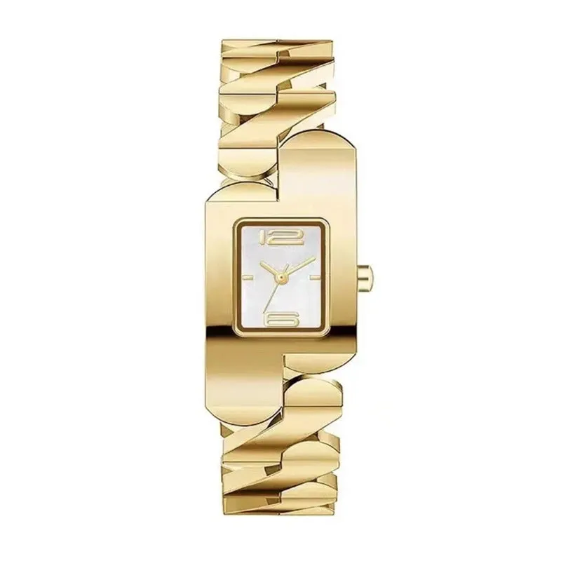 Retro Solid Color Hidden Buckle Quartz Women's Watches
