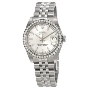 Rolex Datejust Lady 31 Silver Dial Stainless Steel Jubilee Bracelet Automatic Watch 178384SSJ