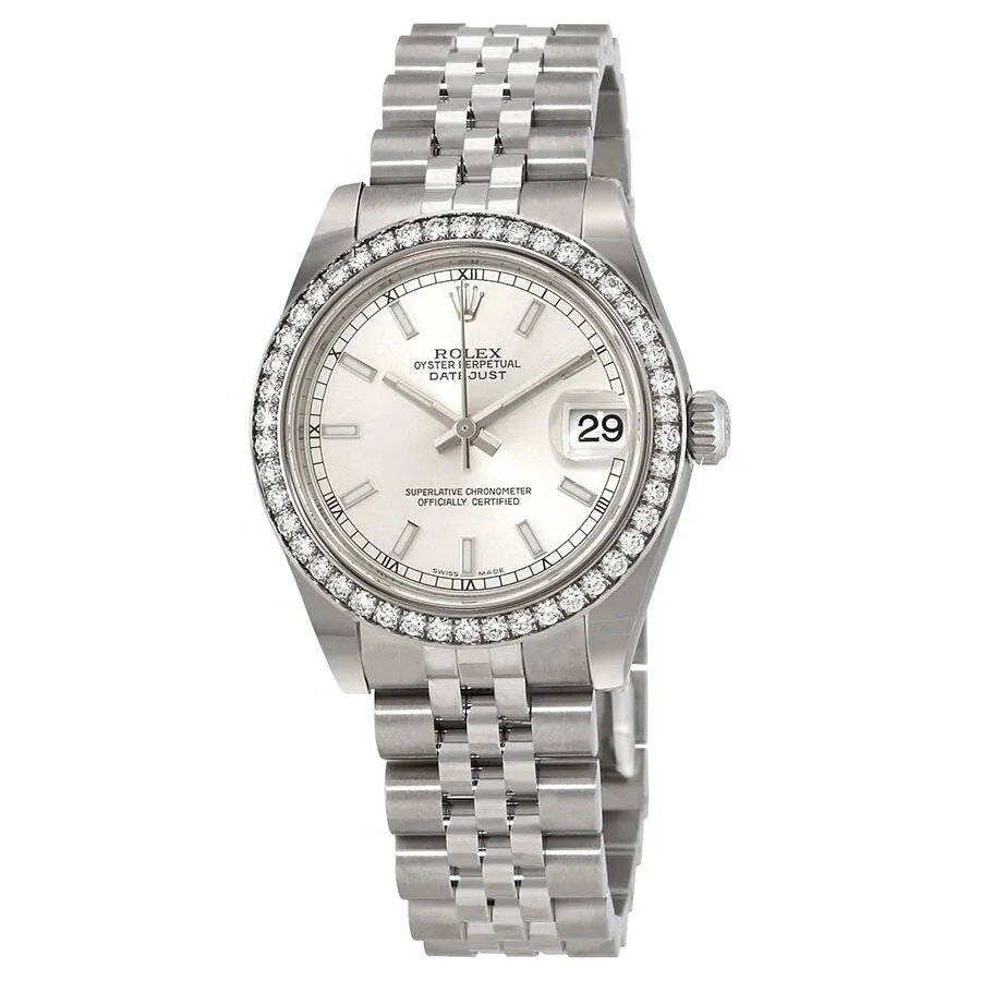 Rolex Datejust Lady 31 Silver Dial Stainless Steel Jubilee Bracelet Automatic Watch 178384SSJ