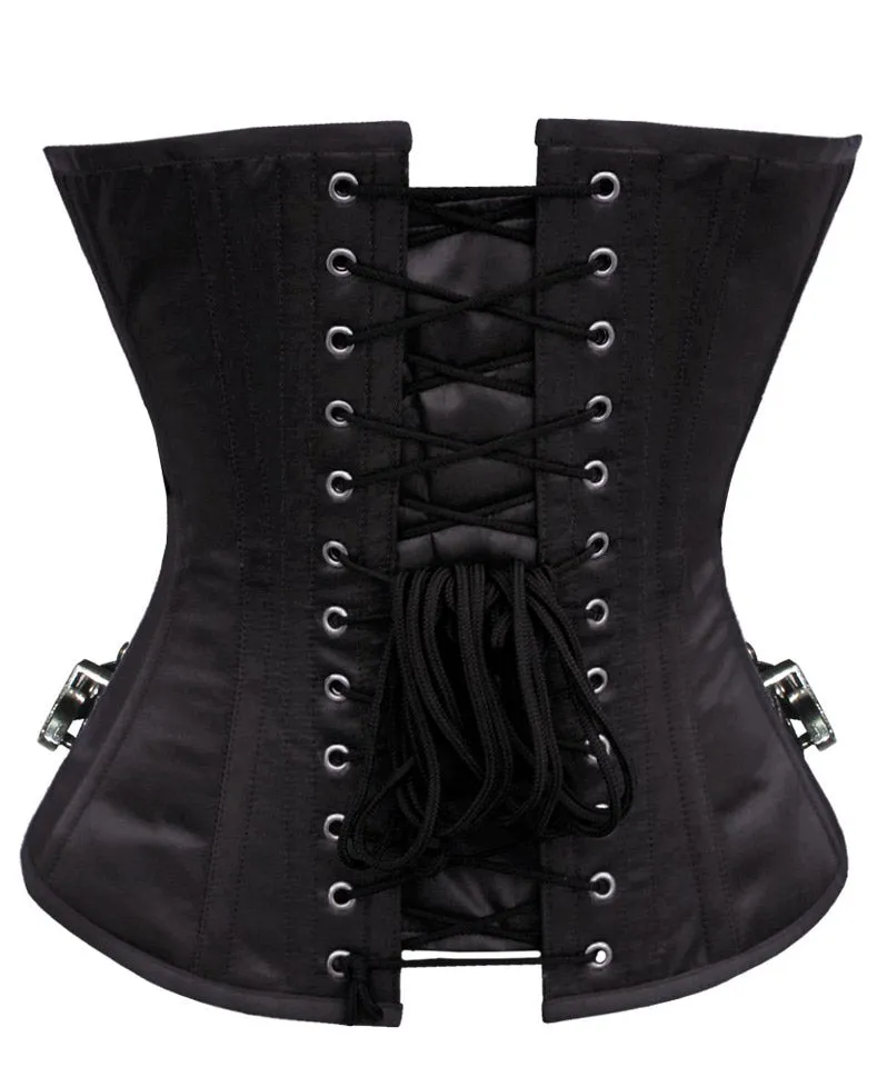 Sahasra Overbust Corset black with buckles
