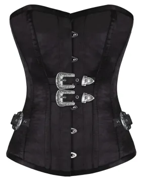 Sahasra Overbust Corset black with buckles
