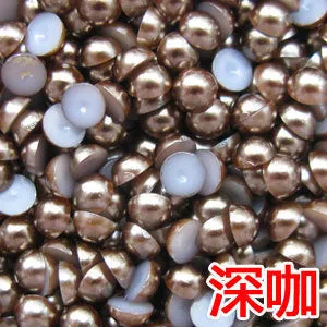 Sales!1000Pcs 50Gram Mixed 2-10mm Craft ABS Imitation Pearls Half Round Flatback Pearls Resin Scrapbook Beads For DIY Decoration