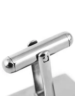 Scuba Diver Flag Cufflinks - Nickel Plated - Polished Enamel