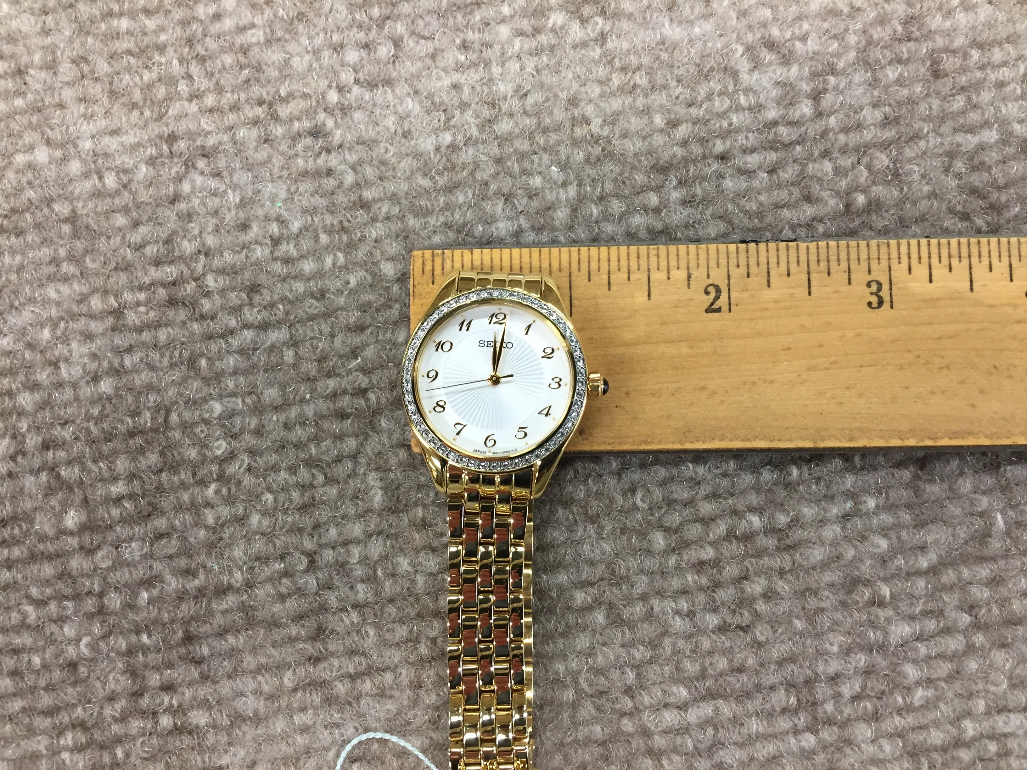 Seiko Gold Tone Crystal Women's Watch