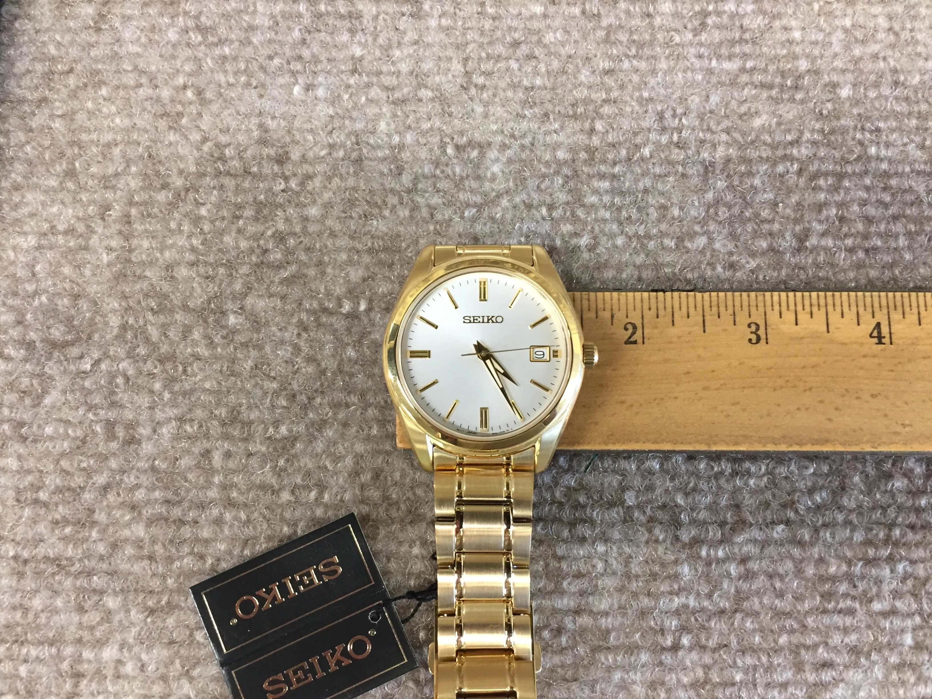 Seiko Men's Gold Tone Stainless Steel Watch