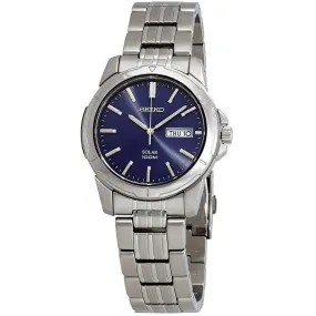 Seiko Solar Blue Dial Men's Watch SNE501
